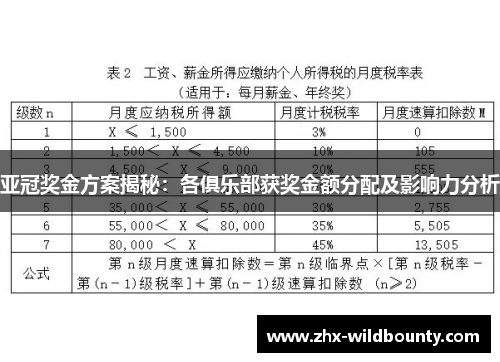 亚冠奖金方案揭秘:各俱乐部获奖金额分配及影响力分析 亚冠奖金方案揭秘:各俱乐部获奖金额分配及影响力分析
